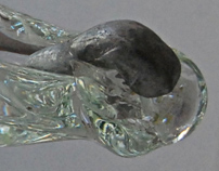 WSPÓŁ, szkło, aluminium - 2016r, 100cm x 7cm