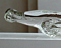 WSPÓŁ, szkło, aluminium - 2016r, 100cm x 7cm